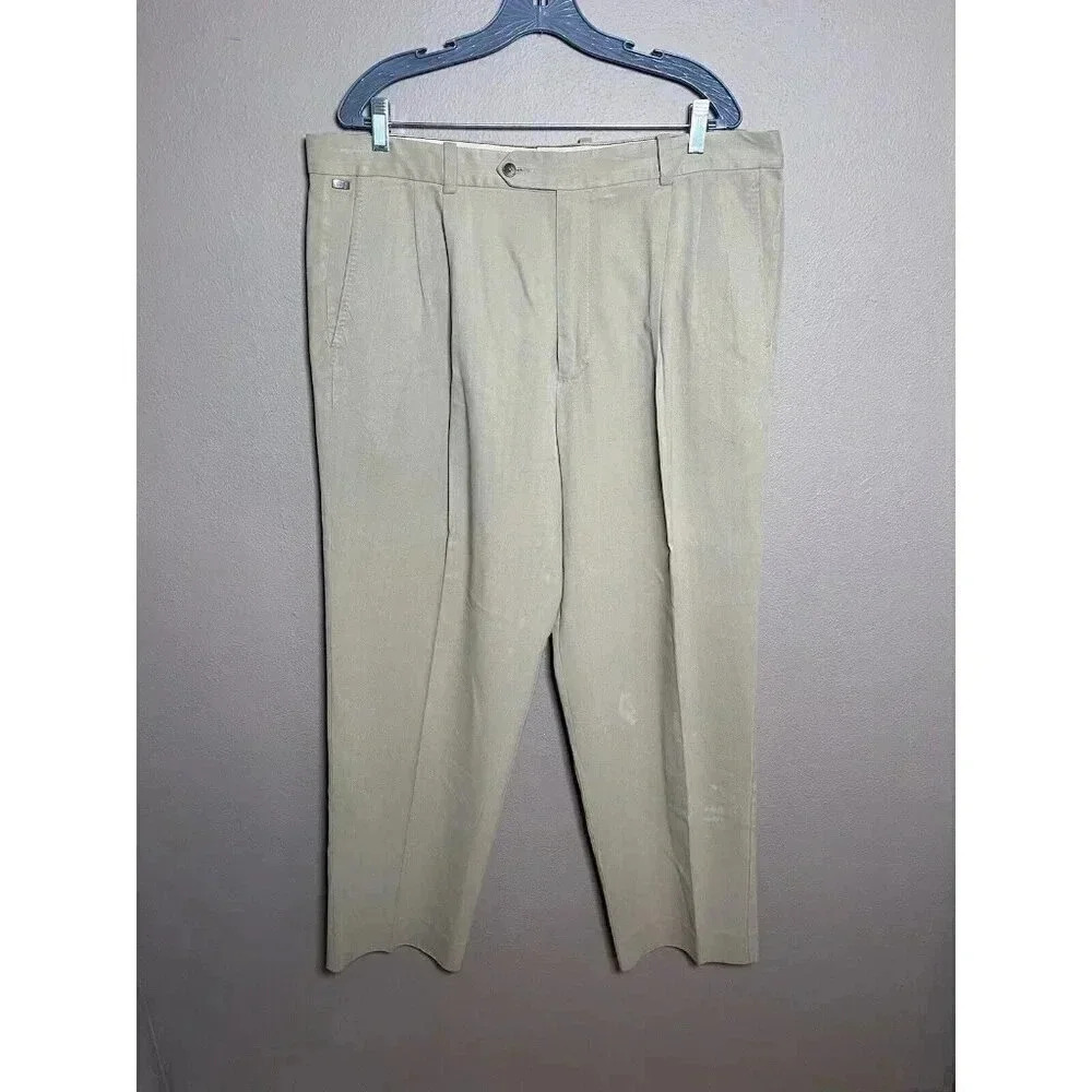 Tommy Bahama Pants Mens 38x30 Khaki Tan Silk/Cotton